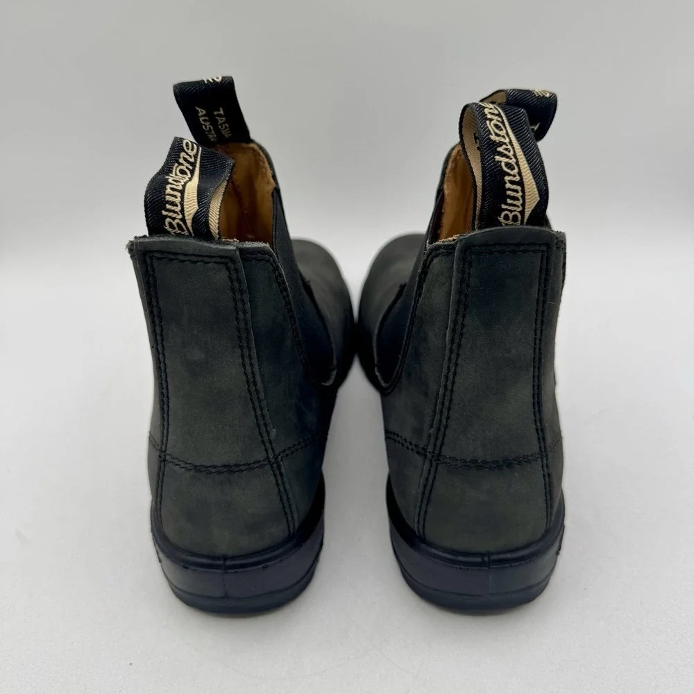 Blundstone 587 Boots Women's Size 7.5 UK 4.5 Rustic Black Leather Extra Footbeds